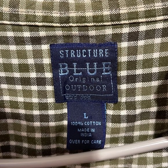 Structure Blue Button Down - Picture 2 of 3